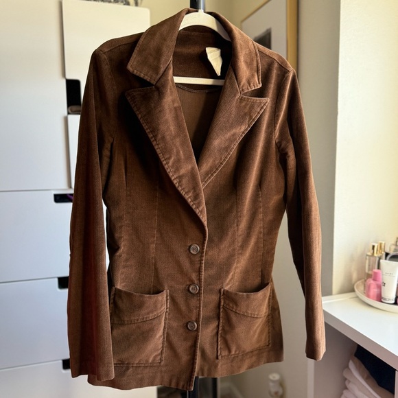Vintage 1999 Brown Women's Jacket with Pockets - Picture 4 of 4